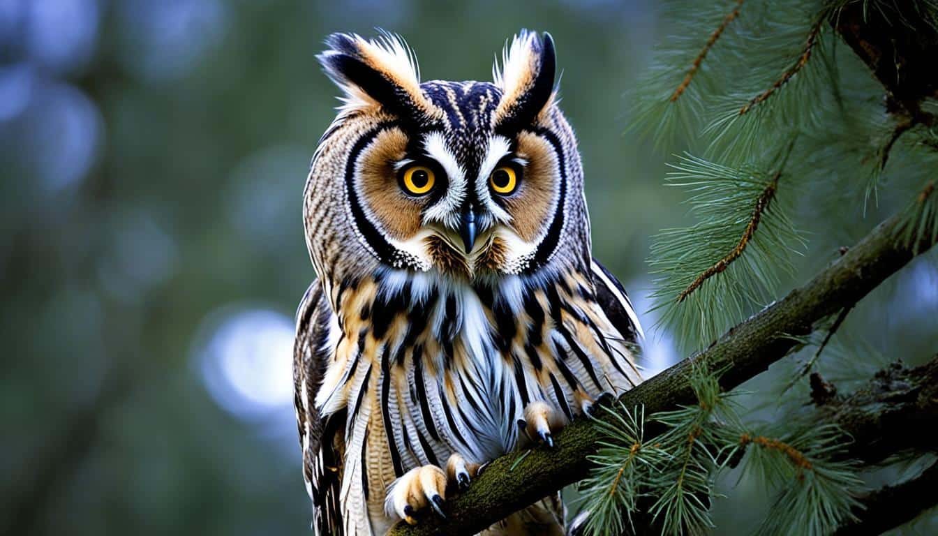 long-eared owl hunting