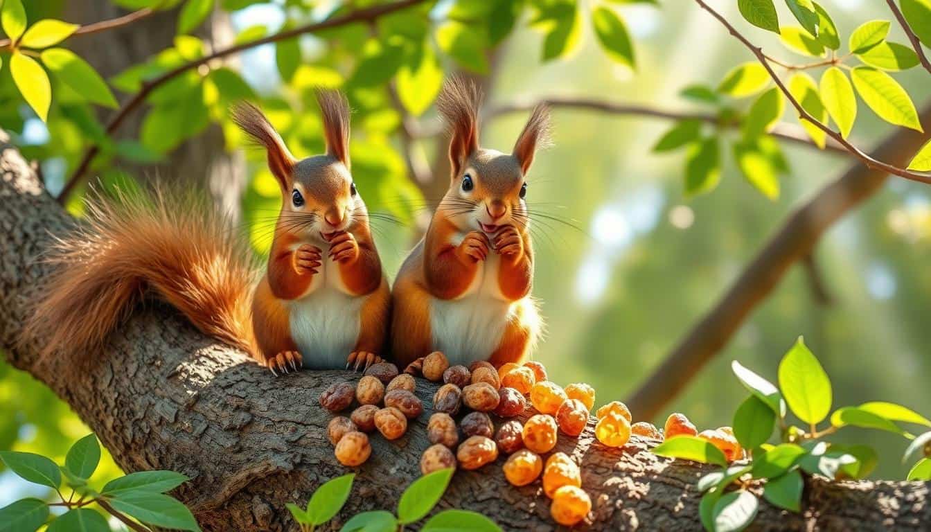 squirrels eat raisins